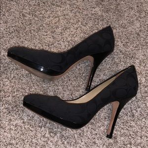 Coach platform heels